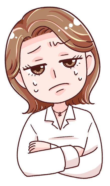 考え込むさきの既存キャラクター